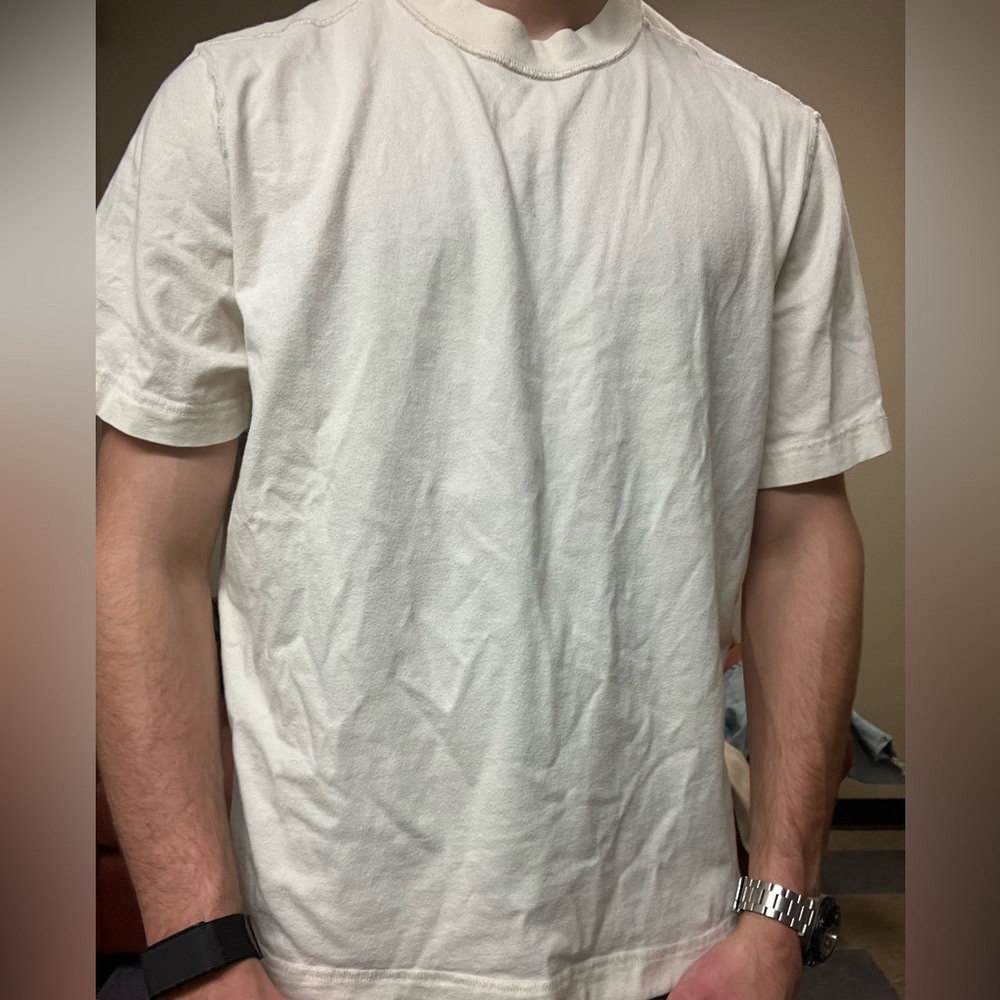 Abercrombie & Fitch Cream Short Sleeve Tee